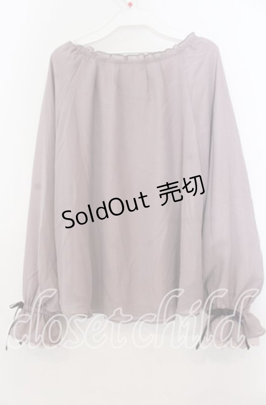 画像2: axes femme / すみれ刺繍シフォンプルオーバー Ｍ ピンク O-25-12-07-030-AX-TO-IG-ZT523 (2)