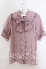 axes femme kawaii / ロマンティックフリルブラウス Ｍ ピンク O-25-12-07-031-AX-BL-IG-ZT1212G
