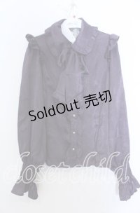 axes femme kawaii / ヴィンテージサテンブラウス Ｍ パープル O-25-12-07-035-AX-BL-IG-OS