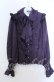 画像1: axes femme kawaii / ヴィンテージサテンブラウス Ｍ パープル O-25-12-07-035-AX-BL-IG-OS (1)