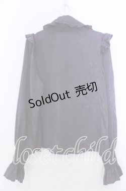 画像2: axes femme Kawaii / ヴィンテージサテンブラウス Ｍ パープル O-25-12-07-035-AX-BL-IG-OS