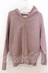 axes femme / ニットフードパーカー Ｍ ピンク O-25-12-07-037-AX-TO-IG-OS