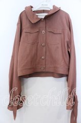 axes femme POETIQUE / バックデザインデニムジャケット Ｍ オレンジ O-25-12-07-044-AX-JA-IG-OS