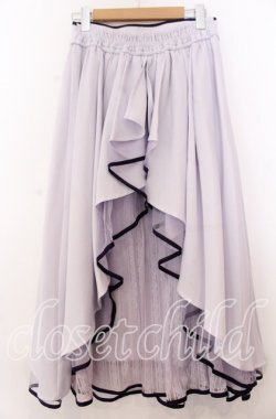 画像2: axes femme POETIQUE / 刺繍使いバッスルスカート Ｍ ラベンダー O-25-12-07-045-AX-SK-IG-OS