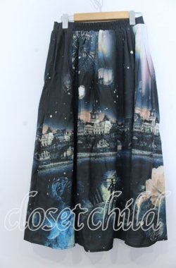 画像2: axes femme Nostalgic / 幻想街柄ロングスカート Ｍ グリーン O-25-12-07-047-LO-SK-IG-OS