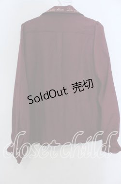 画像2: axes femme POETIQUE / 襟刺繍ブラウス Ｍ ワイン O-25-12-07-049-AX-BL-IG-OS