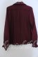 画像2: axes femme POETIQUE / 襟刺繍ブラウス Ｍ ワイン O-25-12-07-049-AX-BL-IG-OS (2)