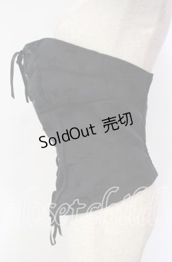 画像3: MIHO MATSUDA / 王冠ジャガードオーバーバストコルセット  ブラック O-25-12-08-021-GO-TO-IG-OS