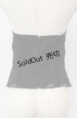 画像4: MIHO MATSUDA / 王冠ジャガードオーバーバストコルセット  ブラック O-25-12-08-021-GO-TO-IG-OS