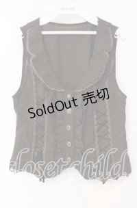 axes femme / レースアップベスト Ｍ ブラウン O-25-12-08-026-AX-TO-IG-OS