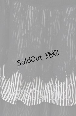 画像2: BPN / ストライプシフォンティアードスカート  ブラック×ストライプ O-25-12-08-027-GO-SK-IG-OS