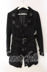 PEACE NOW / ハトメジャケット Ｍ ブラック O-25-12-08-028-PU-JA-IG-OS