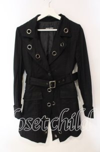 PEACE NOW / ハトメジャケット Ｍ ブラック O-25-12-08-028-PU-JA-IG-OS