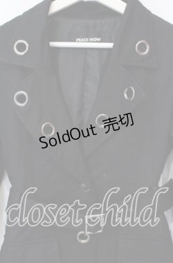 画像2: PEACE NOW / ハトメジャケット Ｍ ブラック O-25-12-08-028-PU-JA-IG-OS