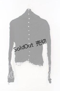 画像1: alice auaa / 楊柳ブラウス  ブラック O-25-12-08-030-AA-TO-IG-OS