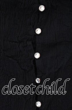 画像2: alice auaa / 楊柳ブラウス  ブラック O-25-12-08-030-AA-TO-IG-OS