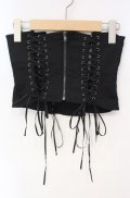 BPN / サイド編み下げコルセット Ｍ ブラック O-25-12-08-034-GO-ZA-IG-OS