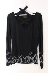 MIHO MATSUDA / カットソー シエル  ブラック O-25-12-08-036-GO-TO-IG-OS