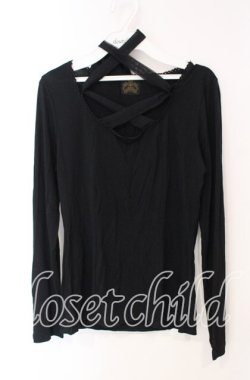 画像1: MIHO MATSUDA / カットソー シエル  ブラック O-25-12-08-036-GO-TO-IG-OS