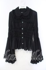 ATELIER PIERROT / 丸襟姫袖ブラウス  ブラック O-25-12-08-038-EL-BL-IG-OS