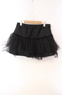SUPER LOVERS / チュールスカート  ブラック O-25-12-08-039-PU-SK-IG-OS