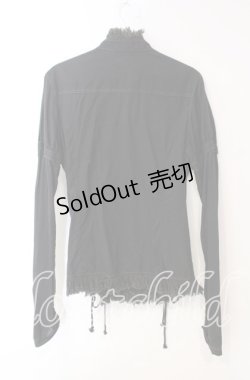 画像3: ALGONQUINS / ダブルレースアップブラウス  ブラック O-25-12-08-040-AL-BL-IG-OS