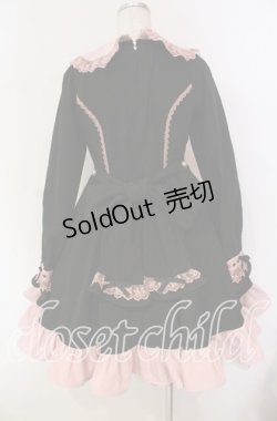 画像5: DearMyLoveEmily / プリンセスティアードはしごレースフリルワンピース M クロ×ピンク O-25-12-08-004-LO-OP-OW-OS