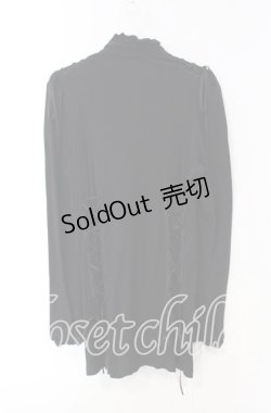 画像3: BPN / レースアップカットカーディガン Ｍ ブラック O-25-12-08-044-GO-TO-IG-OS
