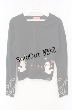 画像1: BABY,THE STARS SHINE BRIGHT / ラブプードルカーディガン  クロ O-25-12-08-046-BA-TO-IG-OS