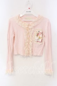 JESUS DIAMANTE / スペシャルお散歩カーデ 38 ピンク O-25-12-08-047-JE-TO-IG-OS