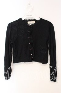 JESUS DIAMANTE / ローズレースカーディガン  クロ O-25-12-08-050-JE-TO-IG-OS