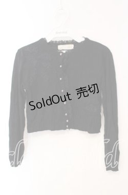 画像1: JESUS DIAMANTE / ローズレースカーディガン  クロ O-25-12-08-050-JE-TO-IG-OS