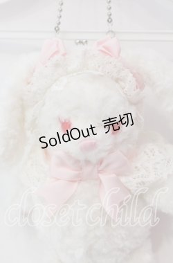 画像2: BABY,THE STARS SHINE BRIGHT / もしもしうさぎちゃんの夢見る小部屋柄セットのうさくみゃポーチ  シロ×ピンク O-25-12-08-001-BA-BG-IG-OS