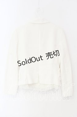 画像2: JESUS DIAMANTE / バックティアードリボンポケットジャケット 38 オフシロ O-25-12-08-053-JE-JA-IG-OS