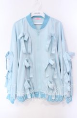 Candy Stripper / IMMATURE RIBBON BLOUSON  サックス O-25-12-08-059-PU-JA-IG-OS