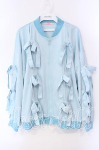 Candy Stripper / IMMATURE RIBBON BLOUSON  サックス O-25-12-08-059-PU-JA-IG-OS