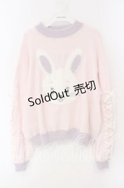 画像1: Candy Stripper / SUGAR BUNNY KNIT  トップ  ピンク O-25-12-08-061-PU-TO-IG-OS