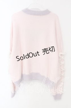 画像4: Candy Stripper / SUGAR BUNNY KNIT  トップ  ピンク O-25-12-08-061-PU-TO-IG-OS