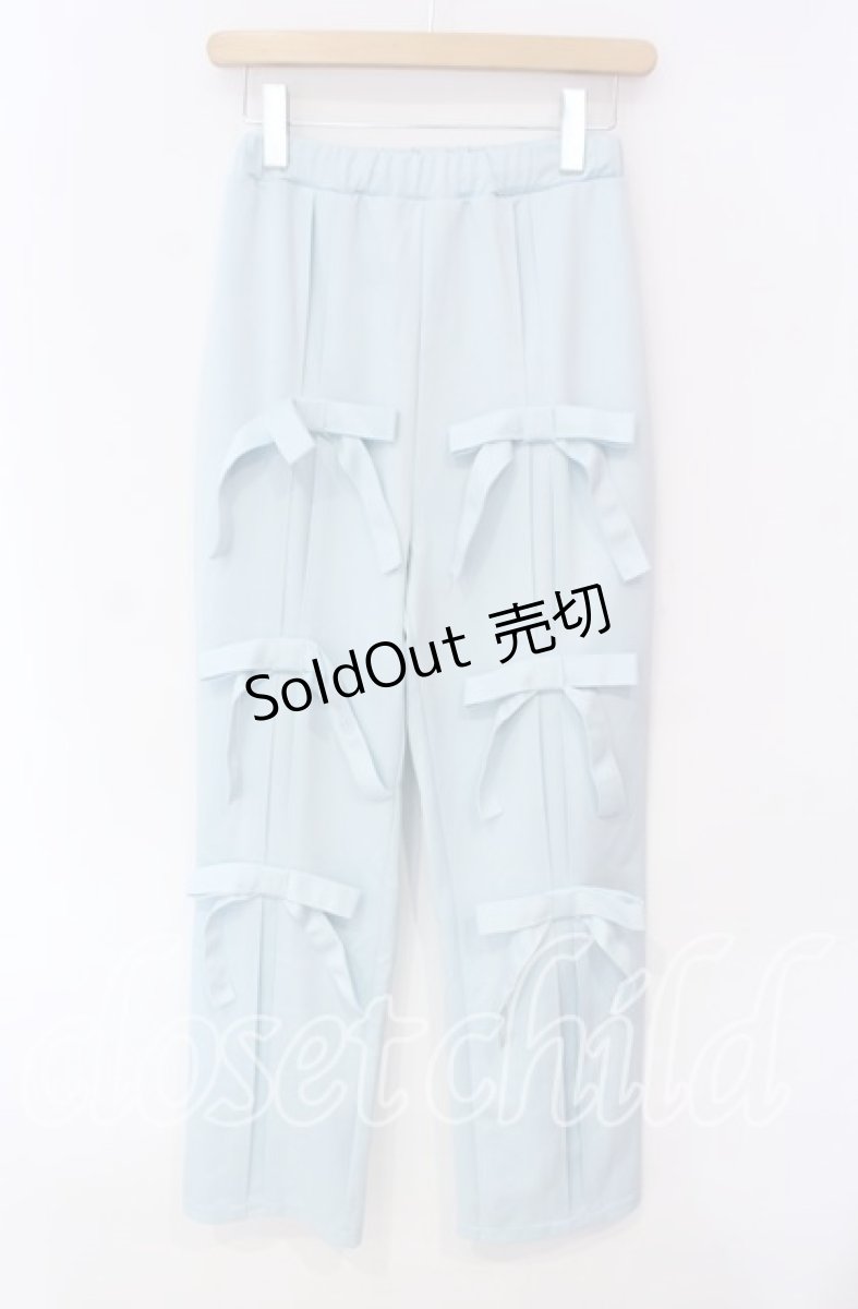 画像1: Candy Stripper / IMMATURE RIBBON PANTS  サックス O-25-12-08-063-PU-PA-IG-ZT515 (1)