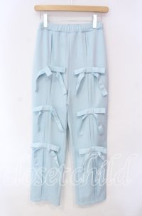 Candy Stripper / IMMATURE RIBBON PANTS  サックス O-25-12-08-063-PU-PA-IG-OS