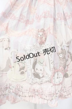 画像3: BABY,THE STARS SHINE BRIGHT / もしもしうさぎちゃんの夢見る小部屋柄ジャンパースカート  ラベンダー×サックス×ピンク O-25-12-08-006-BA-OP-IG-OS