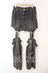 Candy Stripper / CHEEKY BELTED DENIM PANTS パンツ  ブラック O-25-12-08-067-PU-PA-IG-OS