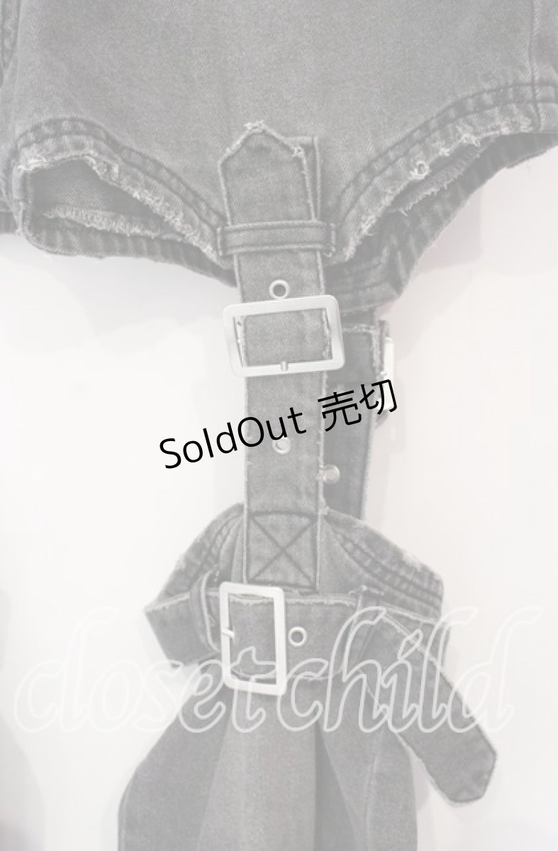 画像2: Candy Stripper / CHEEKY BELTED DENIM PANTS パンツ  ブラック O-25-12-08-067-PU-PA-IG-ZT515 (2)
