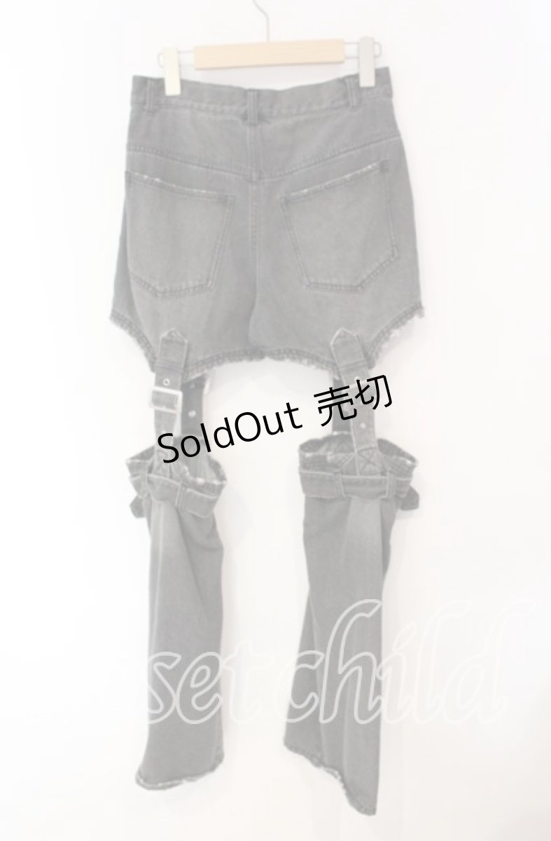 画像3: Candy Stripper / CHEEKY BELTED DENIM PANTS パンツ  ブラック O-25-12-08-067-PU-PA-IG-ZT515 (3)