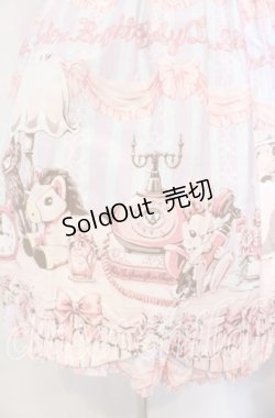 画像4: BABY,THE STARS SHINE BRIGHT / もしもしうさぎちゃんの夢見る小部屋柄ジャンパースカート  ラベンダー×サックス×ピンク O-25-12-08-006-BA-OP-IG-OS