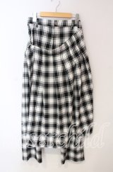 Candy Stripper / WRAP CHECK パンツ  ホワイト×ブラック O-25-12-08-071-PU-PA-IG-OS