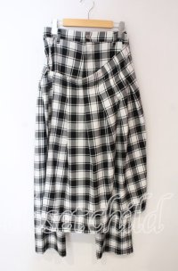 Candy Stripper / WRAP CHECK パンツ  ホワイト×ブラック O-25-12-08-071-PU-PA-IG-OS