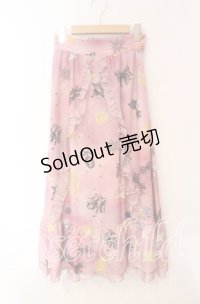 MILK / マスカレードヘブンスカート  プラムピンク O-25-12-08-072-ML-SK-OW-ZT476