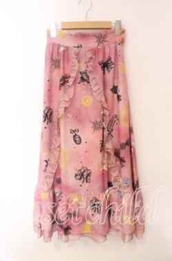 画像1: MILK / マスカレードヘブンスカート  プラムピンク O-25-12-08-072-ML-SK-OW-OS