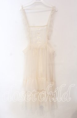 画像1: m petit by misako / ドットチュールエプロン M キナリ O-25-12-08-074-LO-OP-OW-OS